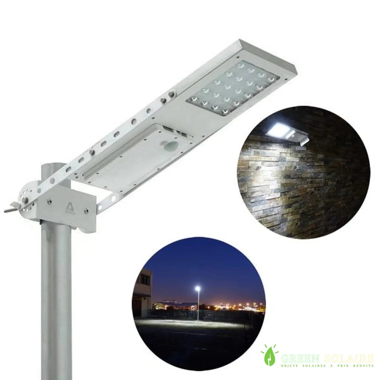 LAMPADAIRE EXTÉRIEUR SOLAIRE AUTONOME 1300LM