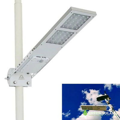 LAMPADAIRE SOLAIRE AUTONOME PUISSANT EXTÉRIEUR 2500LM