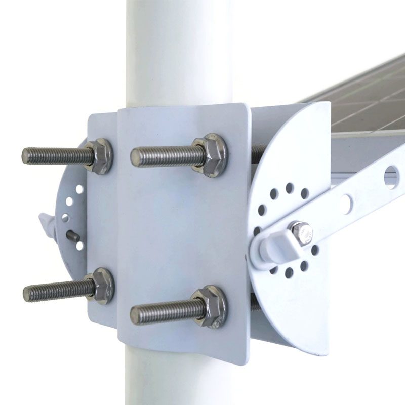 Lampadaire solaire 2400 lumens pour éclairage extérieur