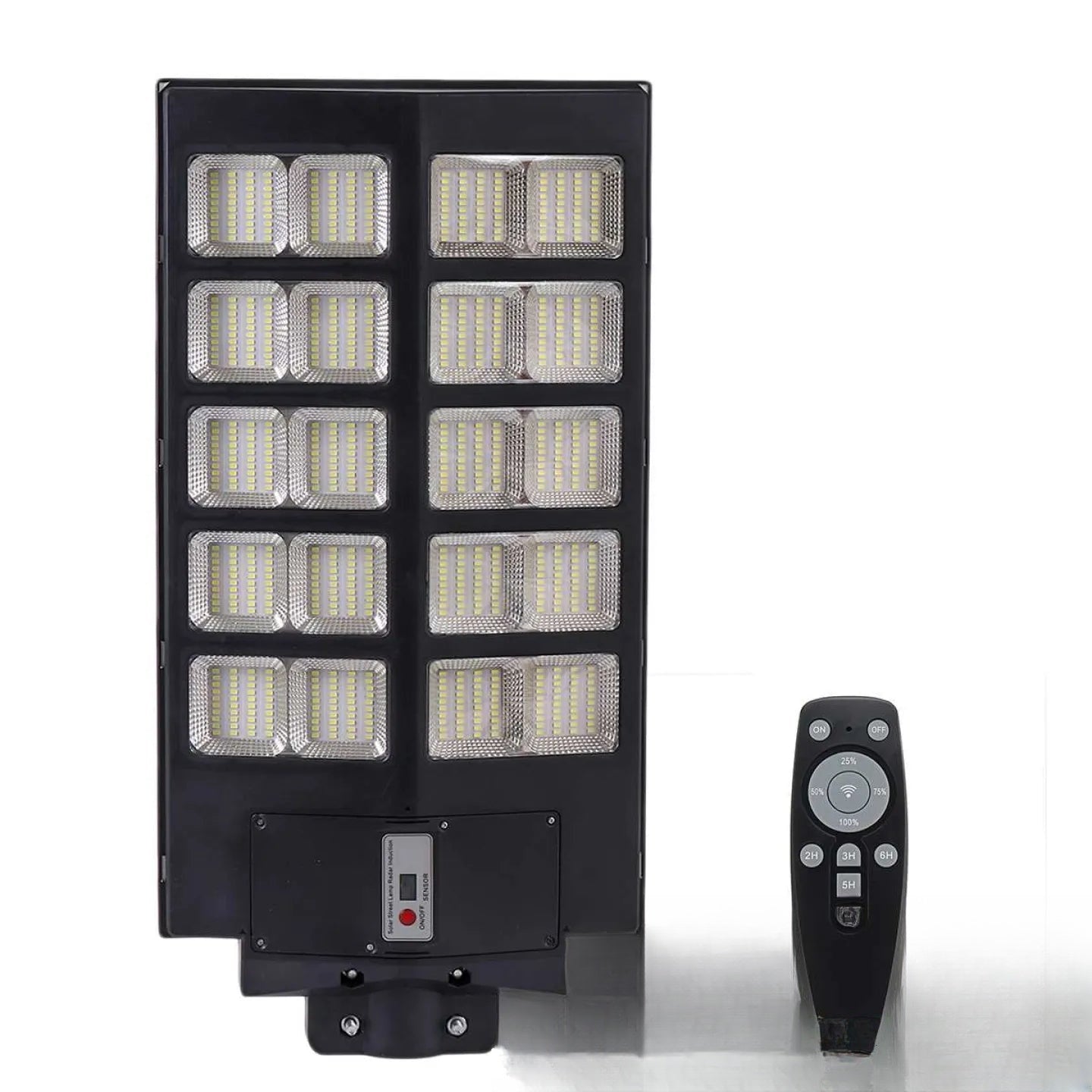 Lampadaire solaire puissant avec télécommande - vue produit