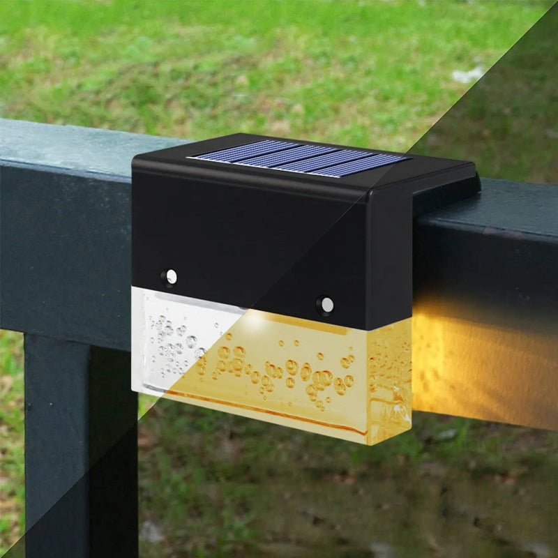 Lampe Solaire pour Clôture et Rampe LED Extérieur