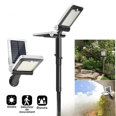 Lampe solaire design LED de jardin extérieur