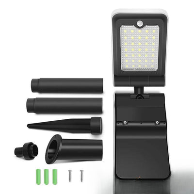 Lampe solaire design avec accessoires de montage