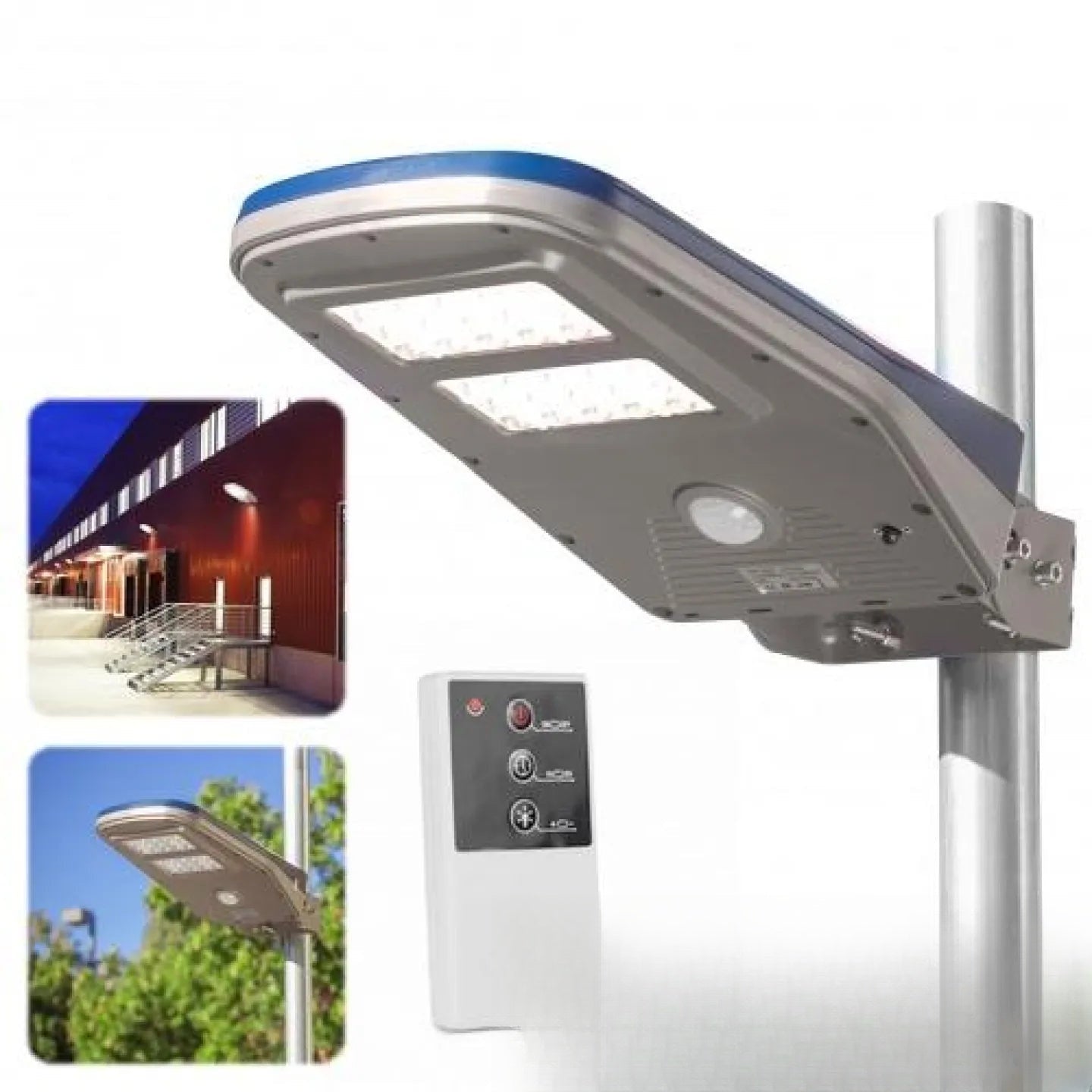 Lampadaire solaire extérieur détecteur de mouvement - vue produit