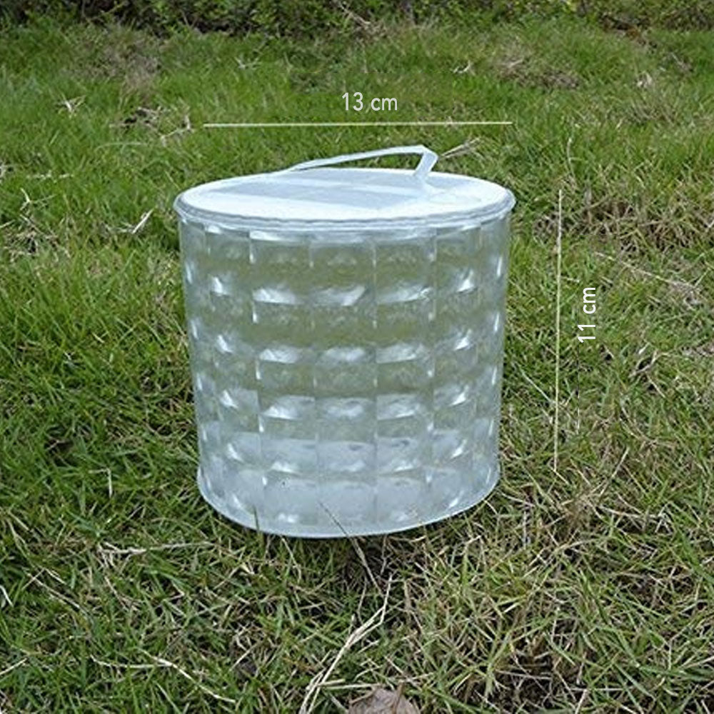 Lampe solaire gonflable camping puissante allumée