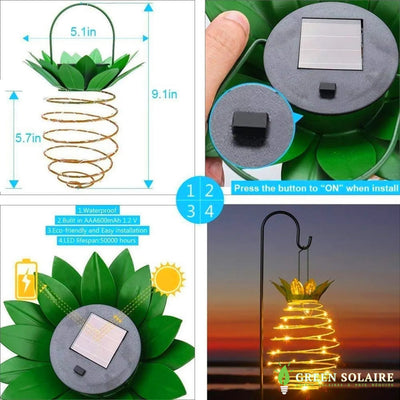 LAMPE SOLAIRE ANANAS