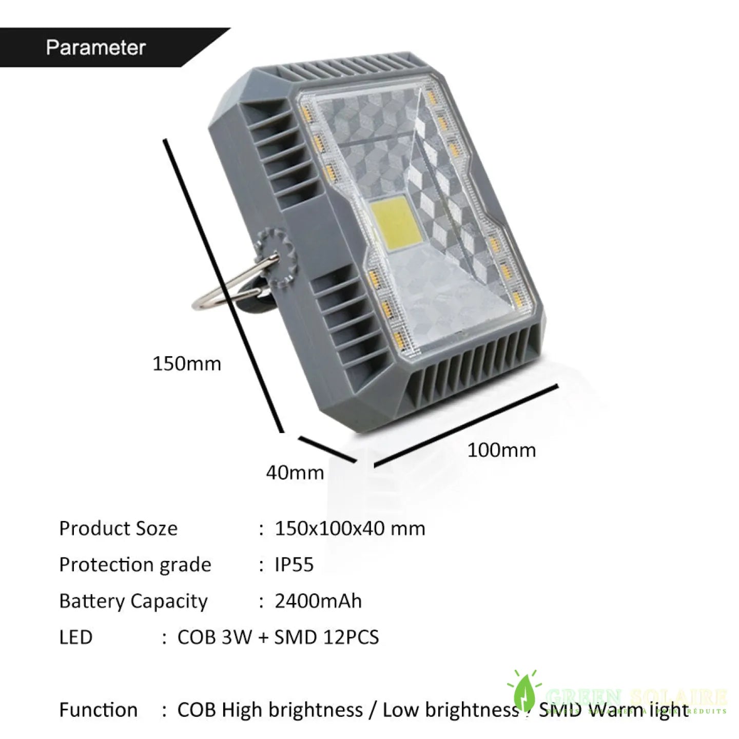 LAMPE SOLAIRE CAMPING