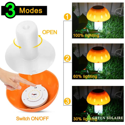 LAMPE SOLAIRE CHAMPIGNON