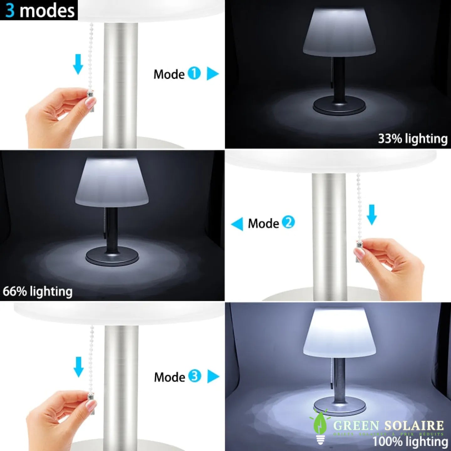 LAMPE SOLAIRE DE TABLE