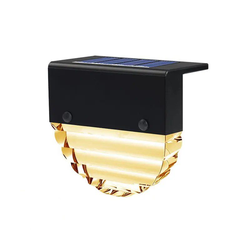 Lot 4 lampes solaires d'escalier LED étanches