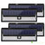 LAMPE SOLAIRE MURALE 118 LED - LOT DE 4