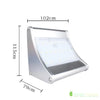 Lampe Solaire Murale Aluminium 24 LED