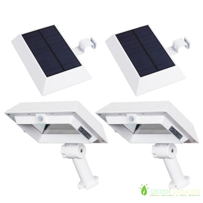 LAMPE SOLAIRE PUISSANTE DE GOUTTIÈRE CARRÉE BLANC