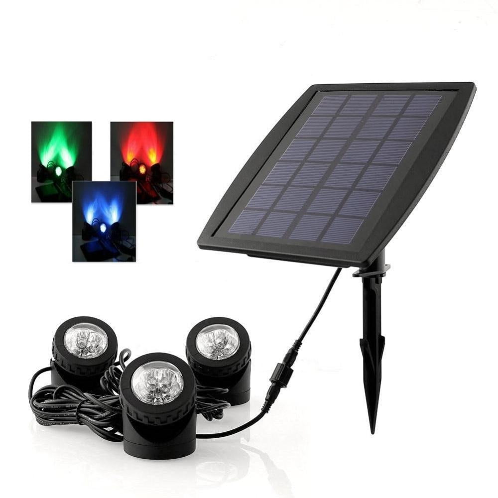 Lot de spots solaires jardin puissants LED extérieur