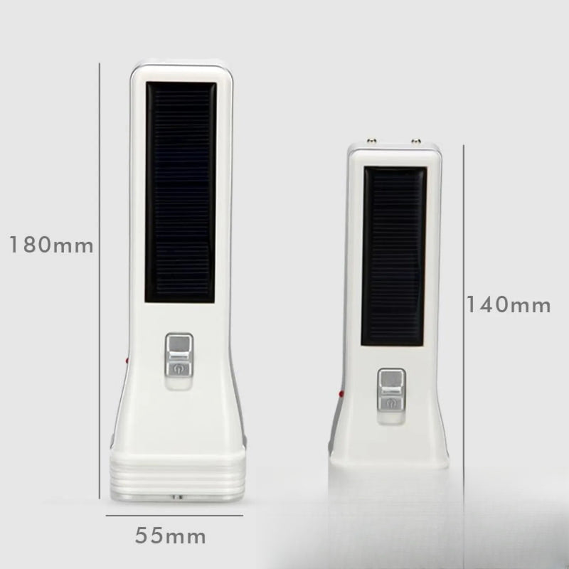 Lampe torche solaire rechargeable portable