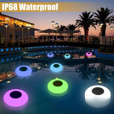 Lampe Solaire Flottante RGB pour Piscine LED