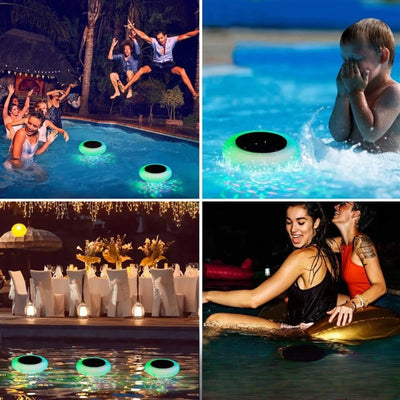 Lampe Solaire Flottante RGB pour Piscine LED – éclairage multicolore flottant dans la piscine