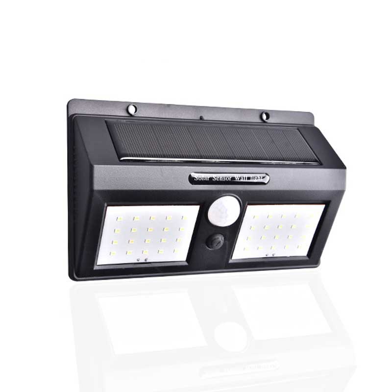 Applique murale solaire double COB 120 LED détecteur de mouvement