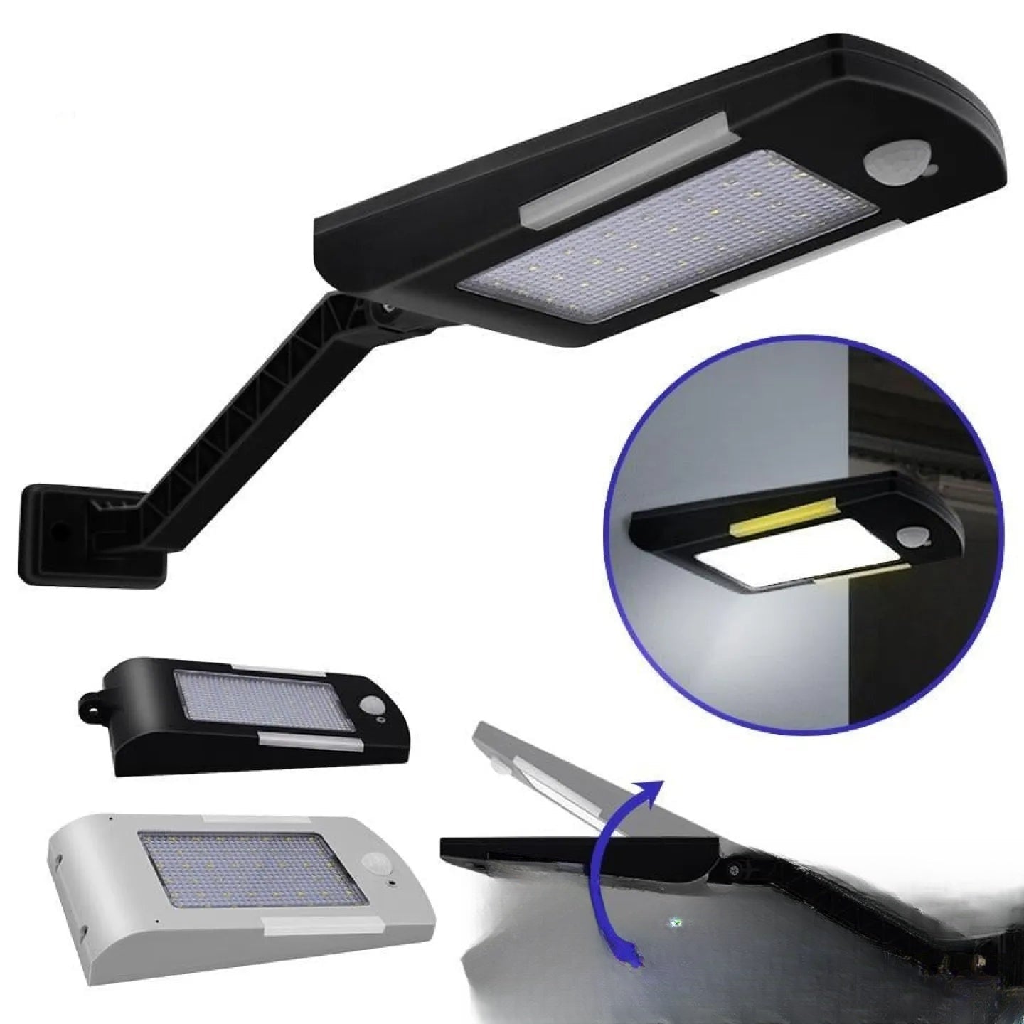 Lampe LED solaire imperméable sans fil extérieur - vue produit