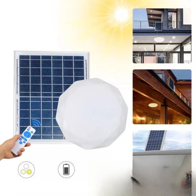 Lampe solaire intérieure LED avec télécommande et panneau