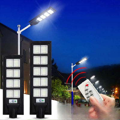 Lampadaire solaire avec mât LED puissant extérieur