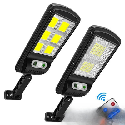 Lampe solaire orientable avec télécommande LED extérieure - vue produit