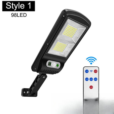 Lampe solaire orientable SMD 98 LED avec télécommande