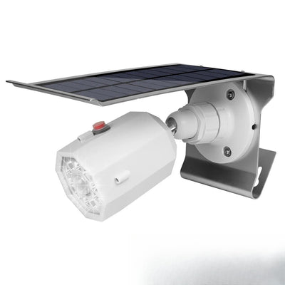 Lampe solaire orientable détecteur coloris blanc