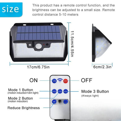 Lampe solaire rechargeable dimensions et boutons