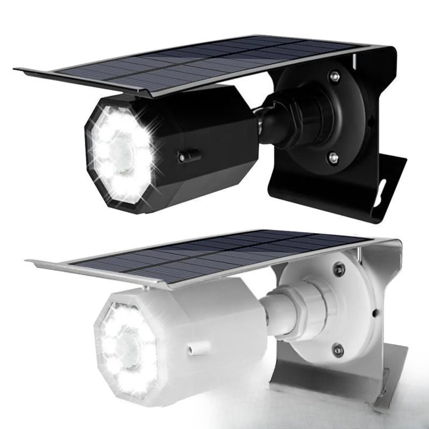 Lampe solaire de sécurité orientable LED extérieure - vue produit