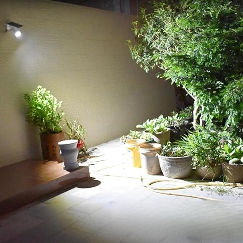Lampe solaire de sécurité orientable LED extérieure - vue produit