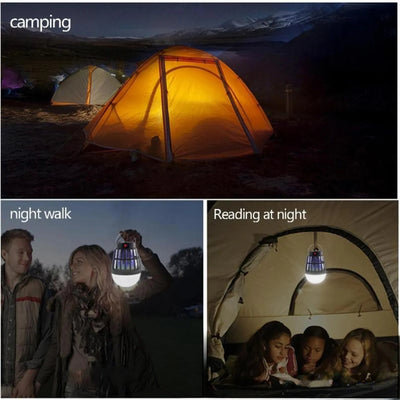 Lanterne solaire anti-moustique en camping et lecture de nuit