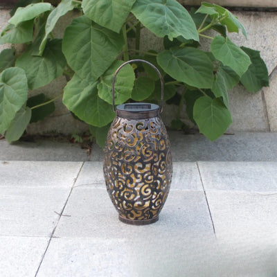 Lanterne Solaire Décorative LED Blanc Chaud Jardin Extérieur – éclairage blanc chaud allumé de nuit