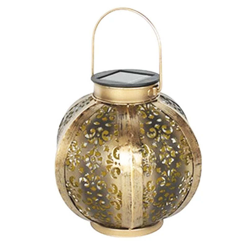 Lanterne solaire palais antique chinois lumière jaune