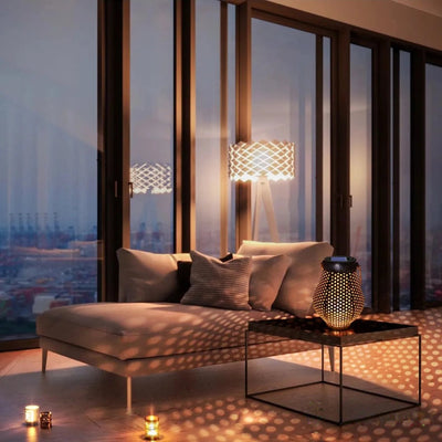Lanterne Solaire en Fer LED Intérieur Cosy
