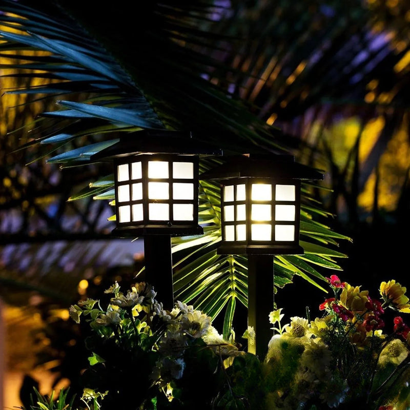 Lanterne Solaire Japonaise à Planter LED Jardin
