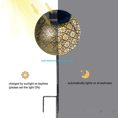 Lanterne Solaire à Planter LED Jardin Extérieur – éclairage LED allumé de nuit