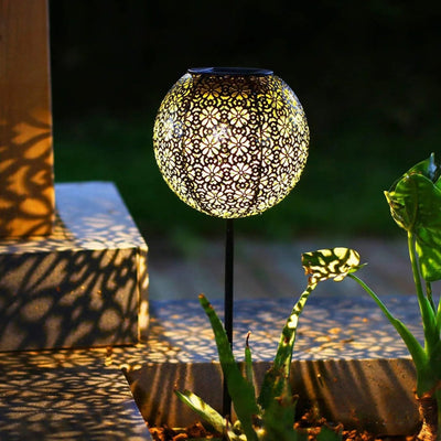 Lanterne Solaire à Planter LED Jardin Extérieur – recharge solaire autonome, sans fil