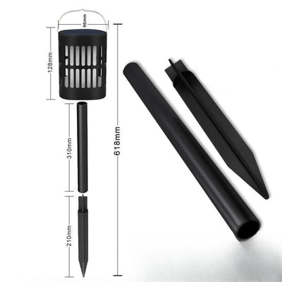 Lanterne solaire à suspendre ou planter dimensions
