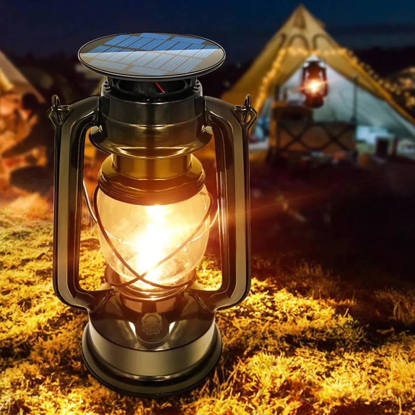 Lanterne Solaire Vintage Puissante LED Jardin