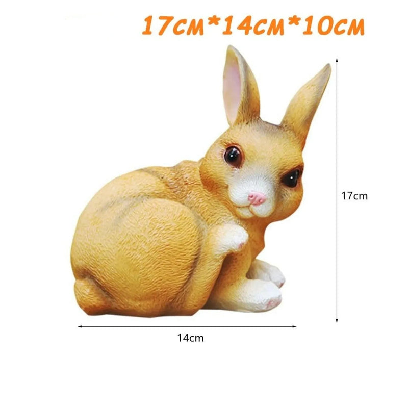 Lampe solaire décorative lapin LED animal de jardin