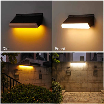 Applique solaire murale LED lèche-mur modes lumineux