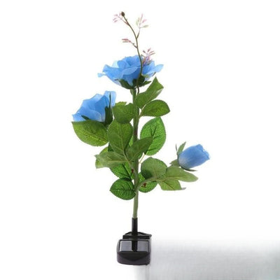Fleur Solaire Lily et Rose Jardin Rose Bleue