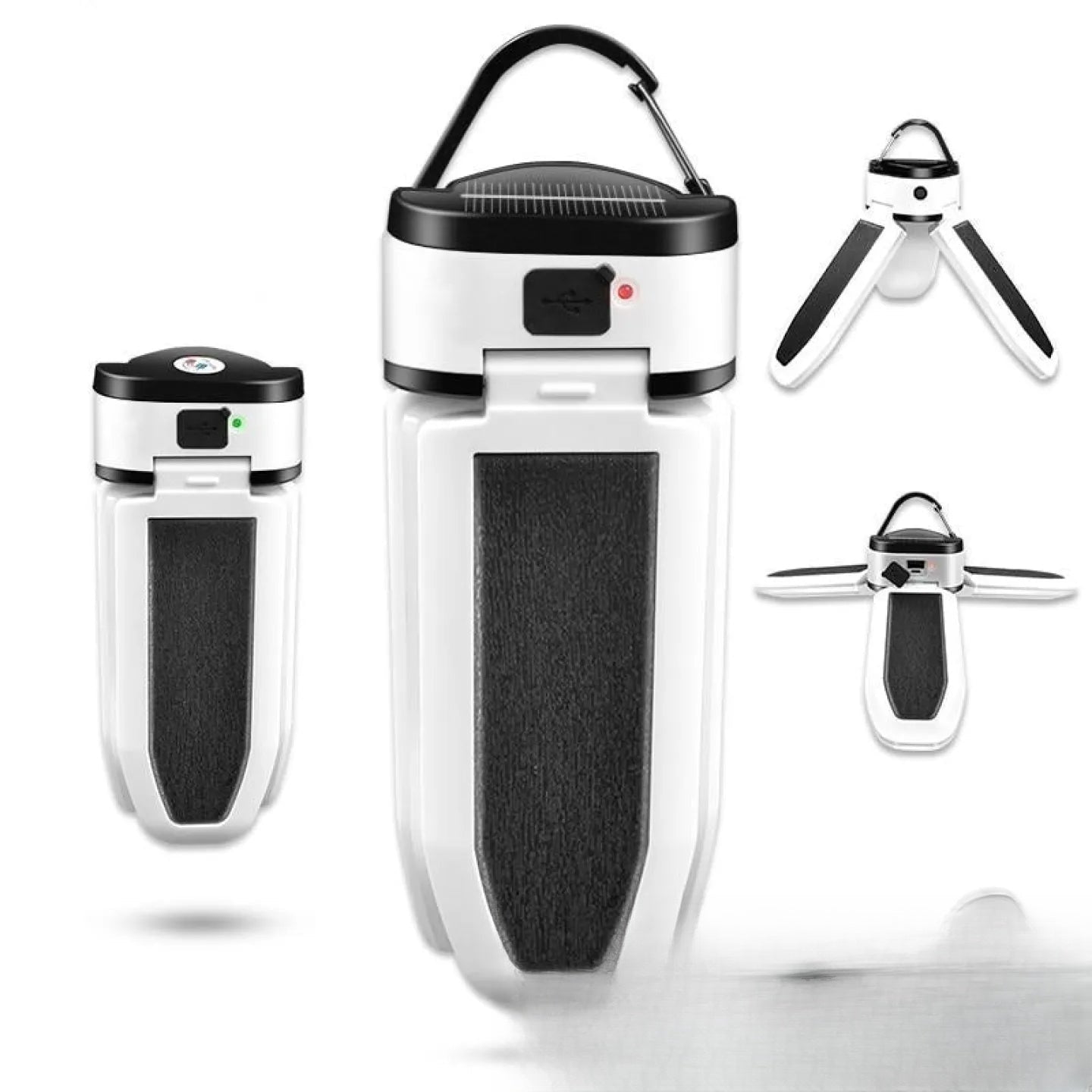 Lampe de poche solaire LED pliable pour camping nomade
