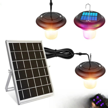 Lampe Solaire à Suspendre Extérieur LED Télécommande