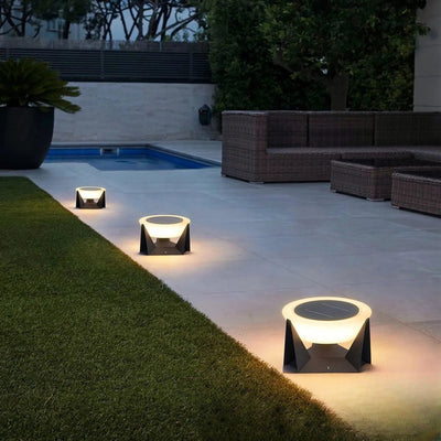 Luminaire Solaire Extérieur Design Dimmable Jardin – ambiance lumineuse sur la terrasse