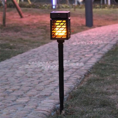 Luminaire Solaire Jardin Effet Flamme LED Torche