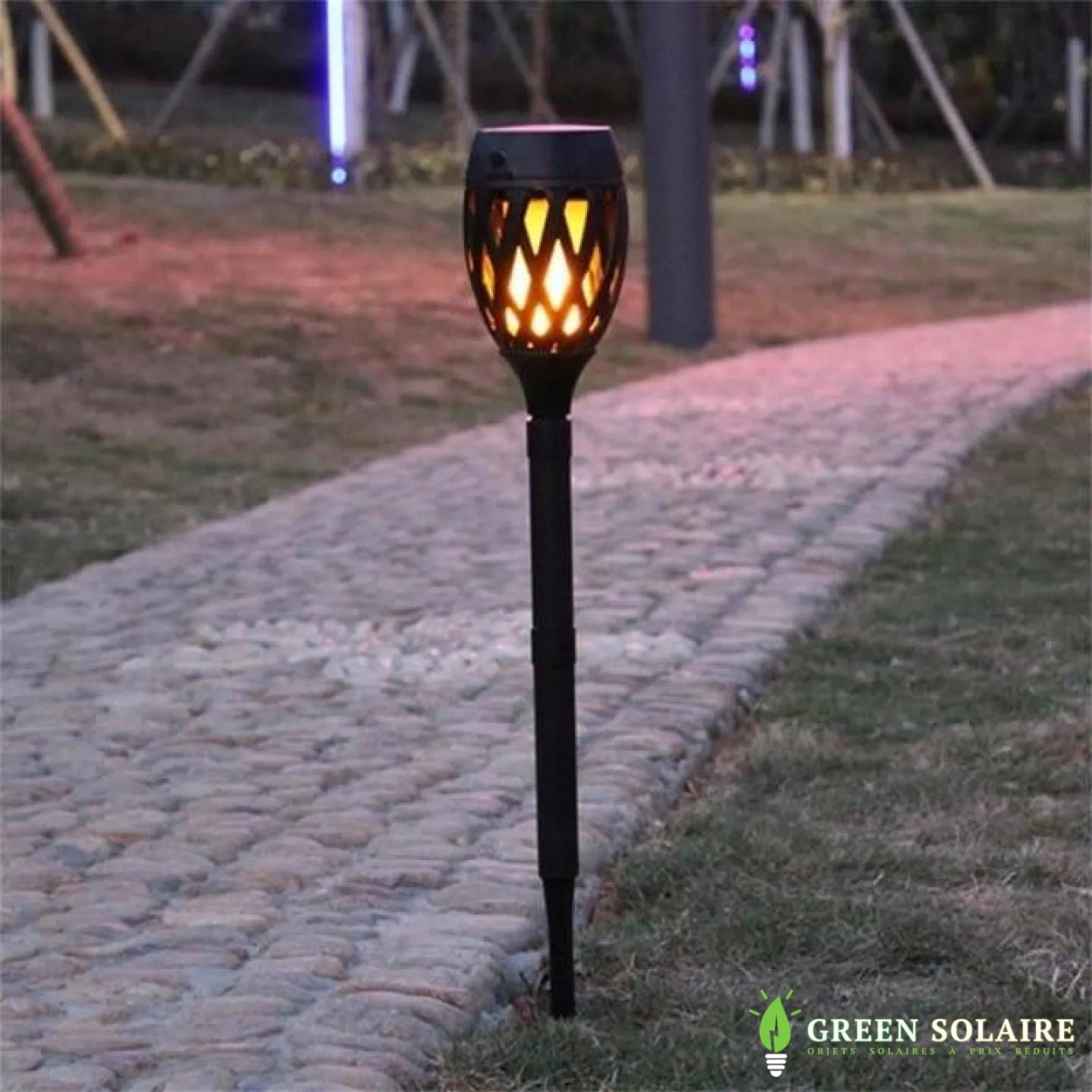 LUMINAIRE SOLAIRE DE JARDIN EFFET FLAMME