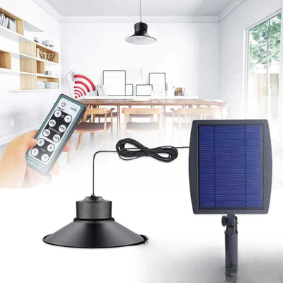 Lustre solaire suspendu en ambiance intérieure