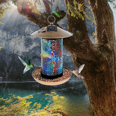 Mangeoire Oiseaux Solaire Extérieur LED Suspendue Jardin – mangeoire suspendue dans le jardin